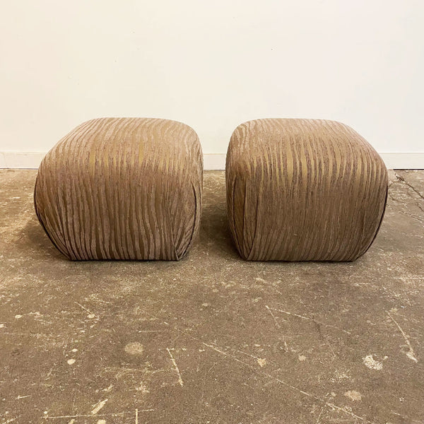 Pair of Sherrill Furniture Ottomans