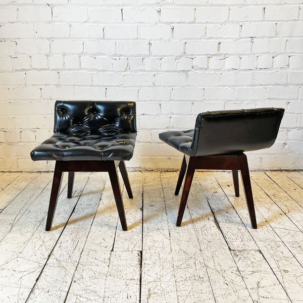Pair of Mid-Century Swivel Stools