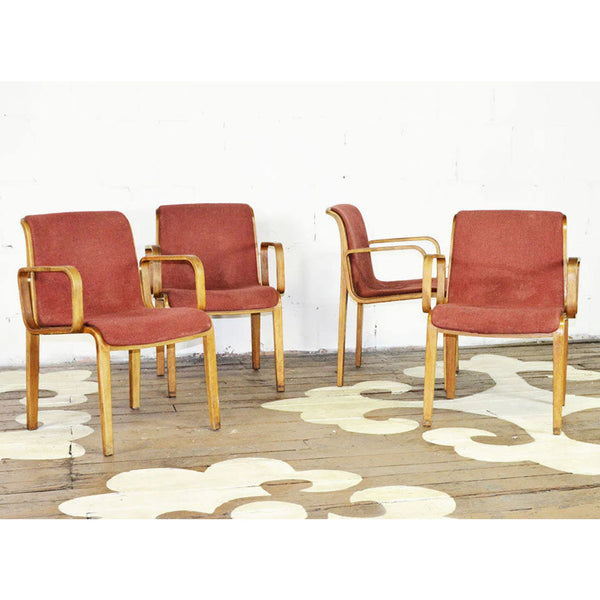 Vintage Knoll Bent Wood Dining Chairs